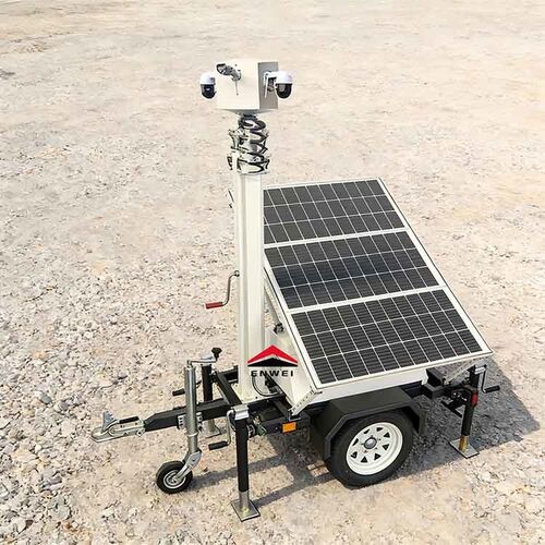 Latest company news about মিনি সোলার পাওয়ার প্যানেল ক্যামেরা সিকিউরিটি সিসিটিভি ট্রেলার নির্মাণ সাইটের জন্য