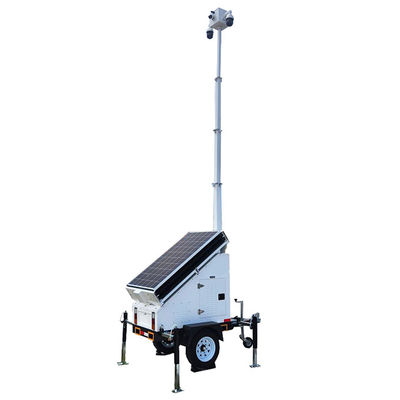 সৌর নজরদারি ক্যামেরা ট্রেলার 3 * 460W বড় আকারের প্রদর্শনী পর্যবেক্ষণের জন্য সৌর প্যানেল