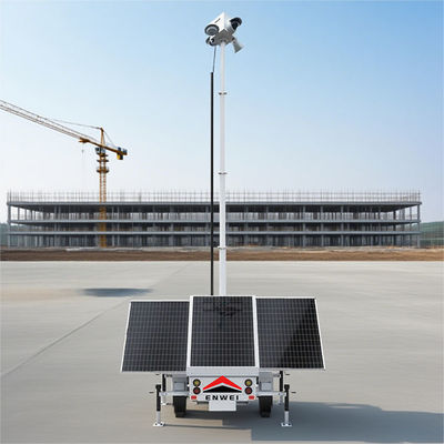 দীর্ঘ ব্যাটারি লাইফ সোলার প্যানেল ক্যামেরা ট্রেলার নির্মাণ সাইট পর্যবেক্ষণের জন্য