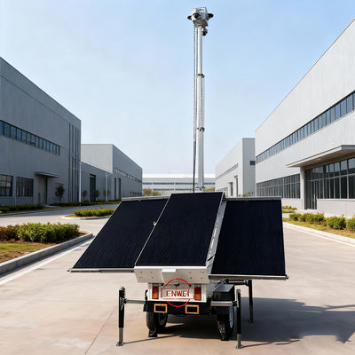 দ্রুত মোতায়েন সোলার সিকিউরিটি ট্রেলার 24/7 অফ-গ্রিড মনিটরিংয়ের জন্য মার্কিন মান