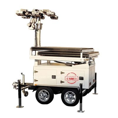 জরুরী উদ্ধার এবং সাইটের জন্য 360 ° নিয়মিত সৌর চালিত লাইট টাওয়ার