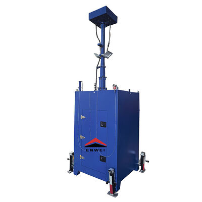 শিল্প পার্ক পর্যবেক্ষণের জন্য সাধারণ ইনস্টলেশন মোবাইল নিরাপত্তা ক্যামেরা সিসিটিভি টাওয়ার