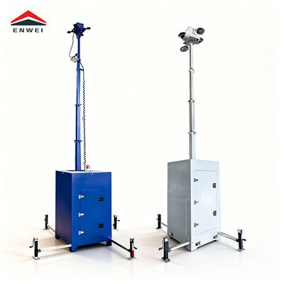 কিউব মোবাইল নজরদারি টাওয়ার দ্রুত স্থাপনযোগ্য সব আবহাওয়ার নিরাপত্তা আলো সমাধান